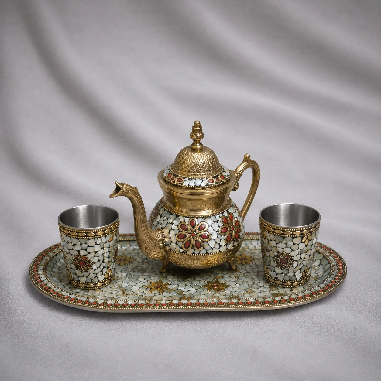 Mosaic teapot set